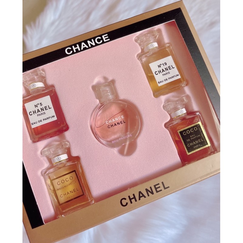 Nước Hoa Mini Set 5 Chai 5 Mùi Khác Nhau Cho Bạn Gái | Thế Giới Skin Care