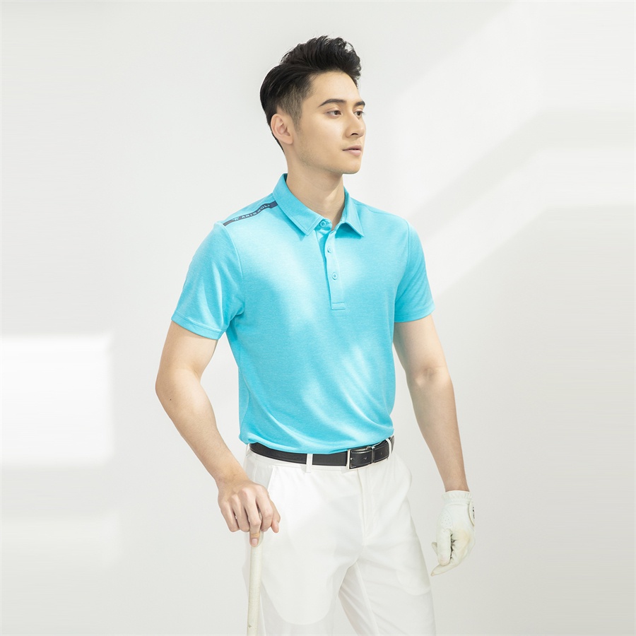 Áo polo nam ARISTINO phom Golf fit, thiết kế basic, họa tiết dệt jacquard tinh tế - APSG11S1