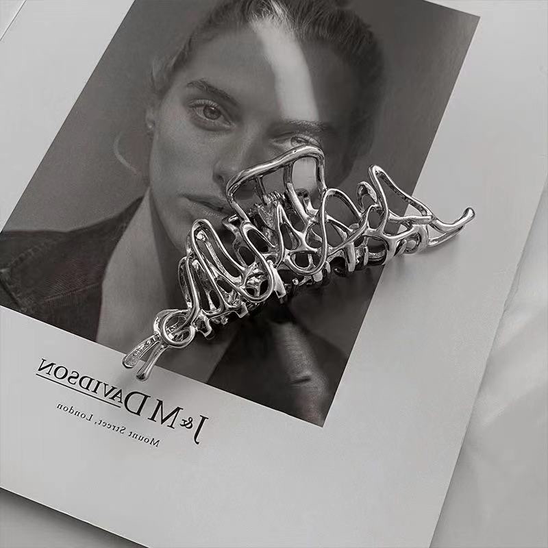 Kẹp Tóc Kim Loại Kiểu Hình Học Phong Cách vintage Thanh Lịch Cho Nữ