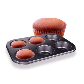 Khay Nướng Cupcake 6 Ô Chống Dính