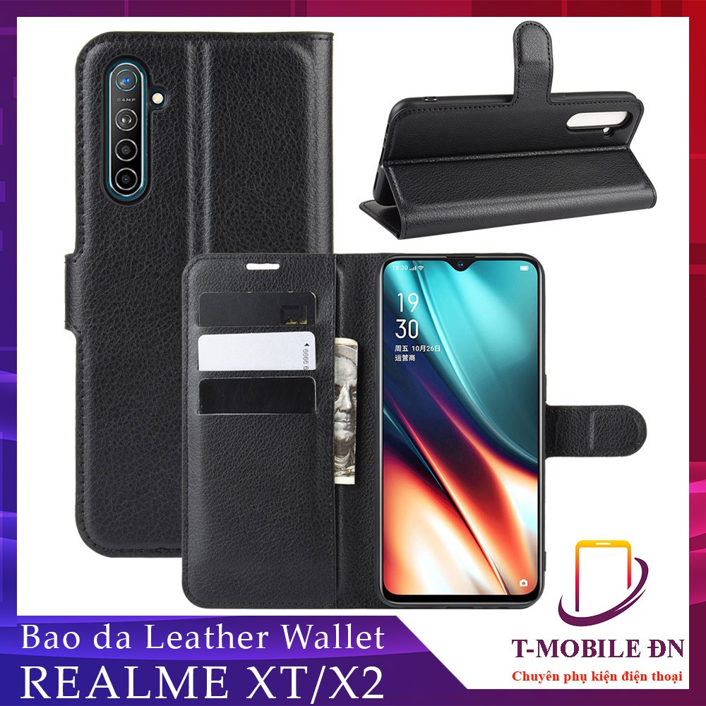 Bao da Realme XT/ Realme X2/ Realme XT 730G cao cấp có nắp gập và chống xem phim | BigBuy360 - bigbuy360.vn
