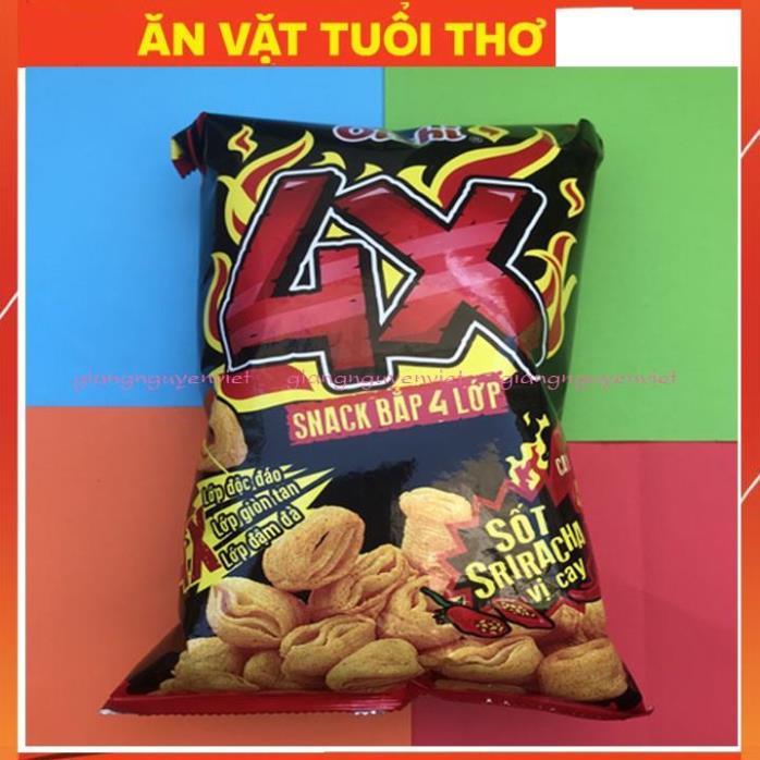 Bim bim Snack Oishi Vị Sốt SRIRACHA 4X 75g - Cửa Hàng Tiện Lợi ICmart