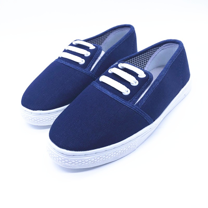 Giày slip on 3 dây xanh Jean đậm Koin VV61 | BigBuy360 - bigbuy360.vn