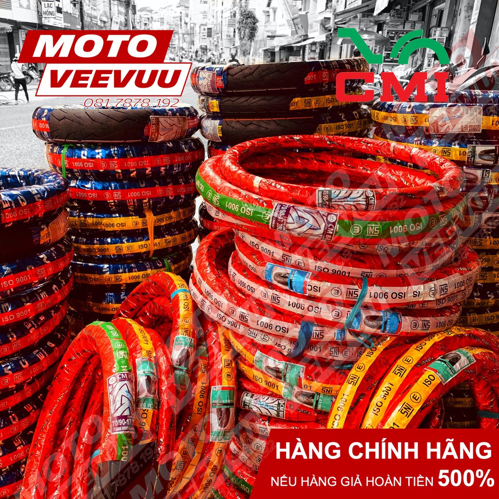 Vỏ lốp xe máy Camel CRV Cheetah 80/90-17 TL 900 Gai Dunlop (Lốp không ruột)