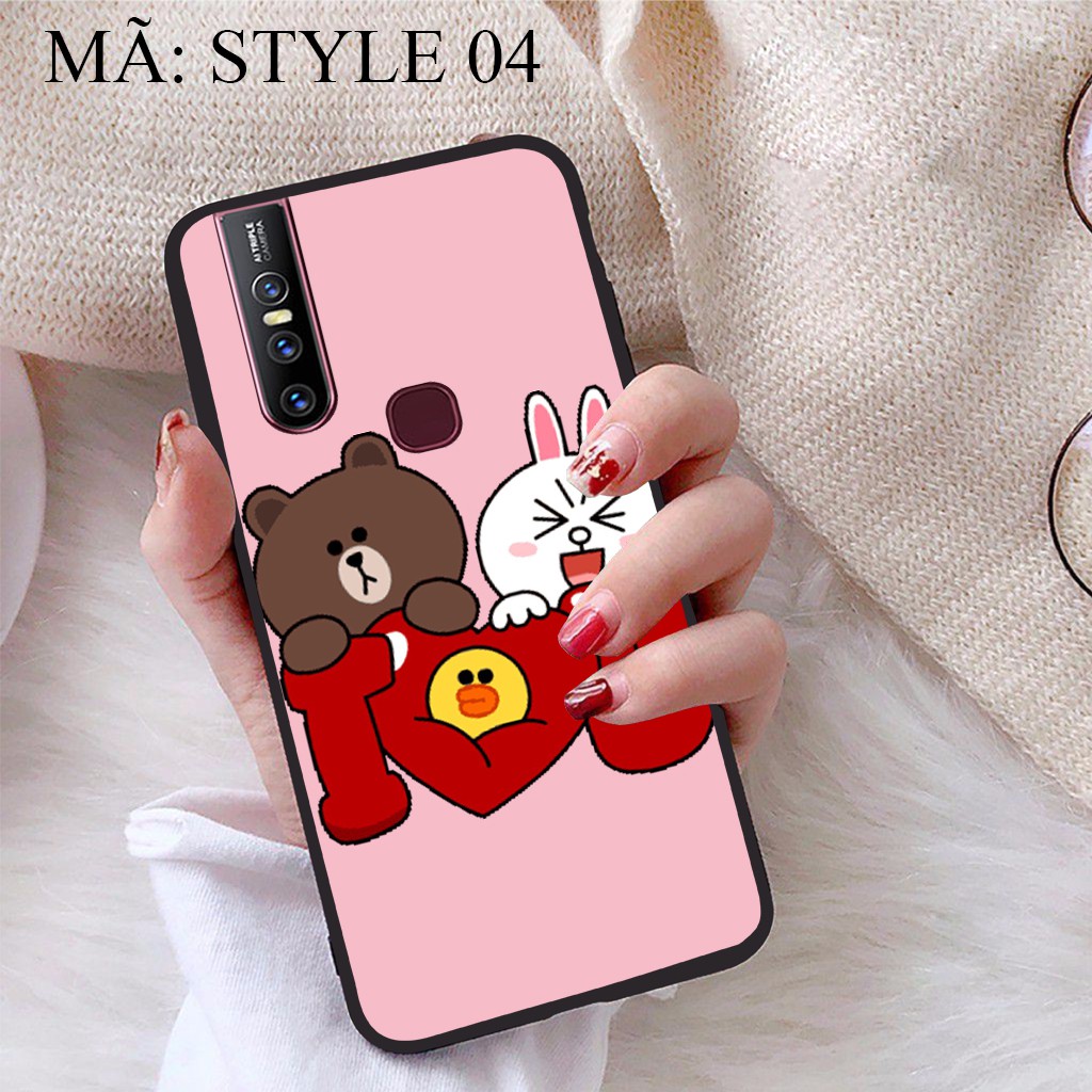 Ốp lưng Vivo V15 viền dẻo TPU BST Phong cách