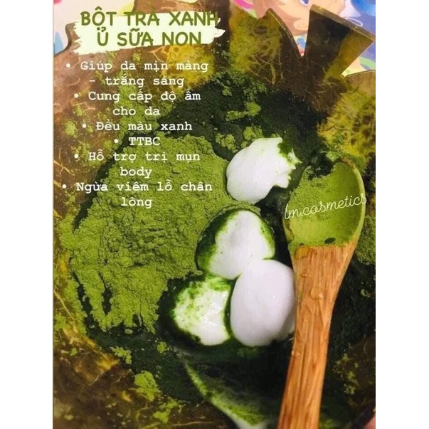 Bột trà xanh mix ủ sữa non kích trắng mịn | BigBuy360 - bigbuy360.vn