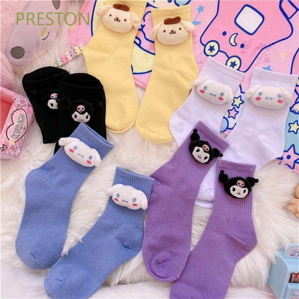 Vớ cotton mềm hình nhân vật Cinnamoroll dễ thương gồm nhiều màu tùy chọn dành cho các bé