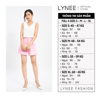 Áo sát nách nữ LYNEE cổ tim vải lụa mềm mịn - SN01