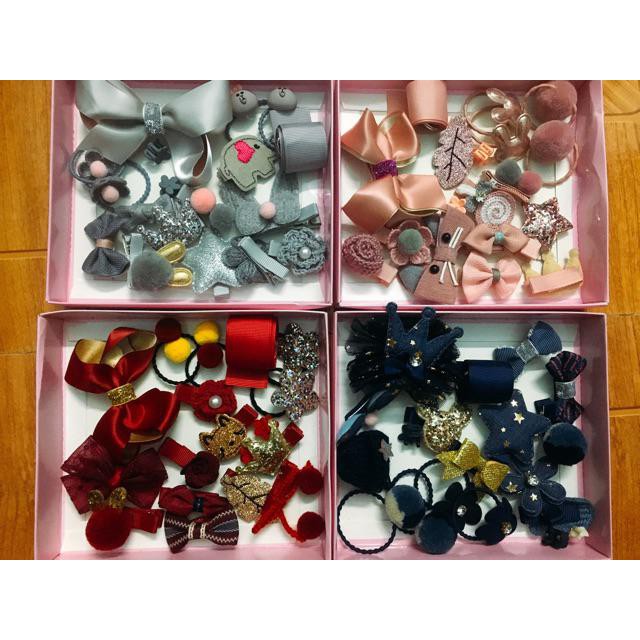 Kẹp tóc 18 chi tiết kèm hộp