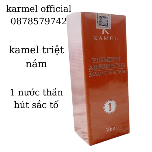 kamel bộ triệt nám chân sâu tại spa trọn bộ lọ 1 30ml lọ 2 10ml lọ 3 10ml lọ 4 10ml