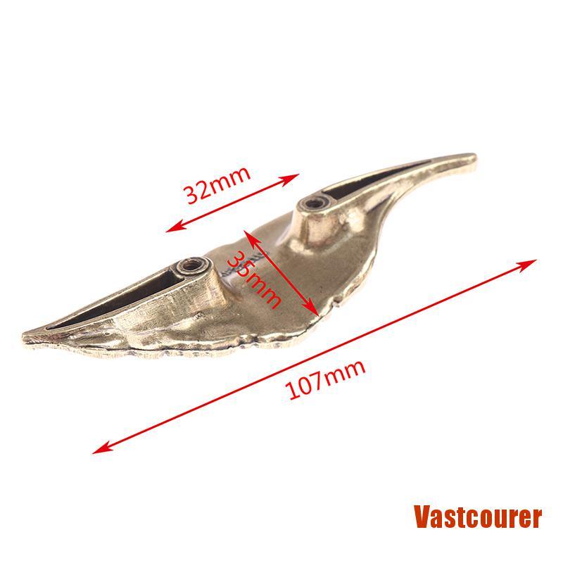 VAcour Gold Tree Leaf Copper Furniture Kitchen Handles Cabinet Knob for Wardrobe D