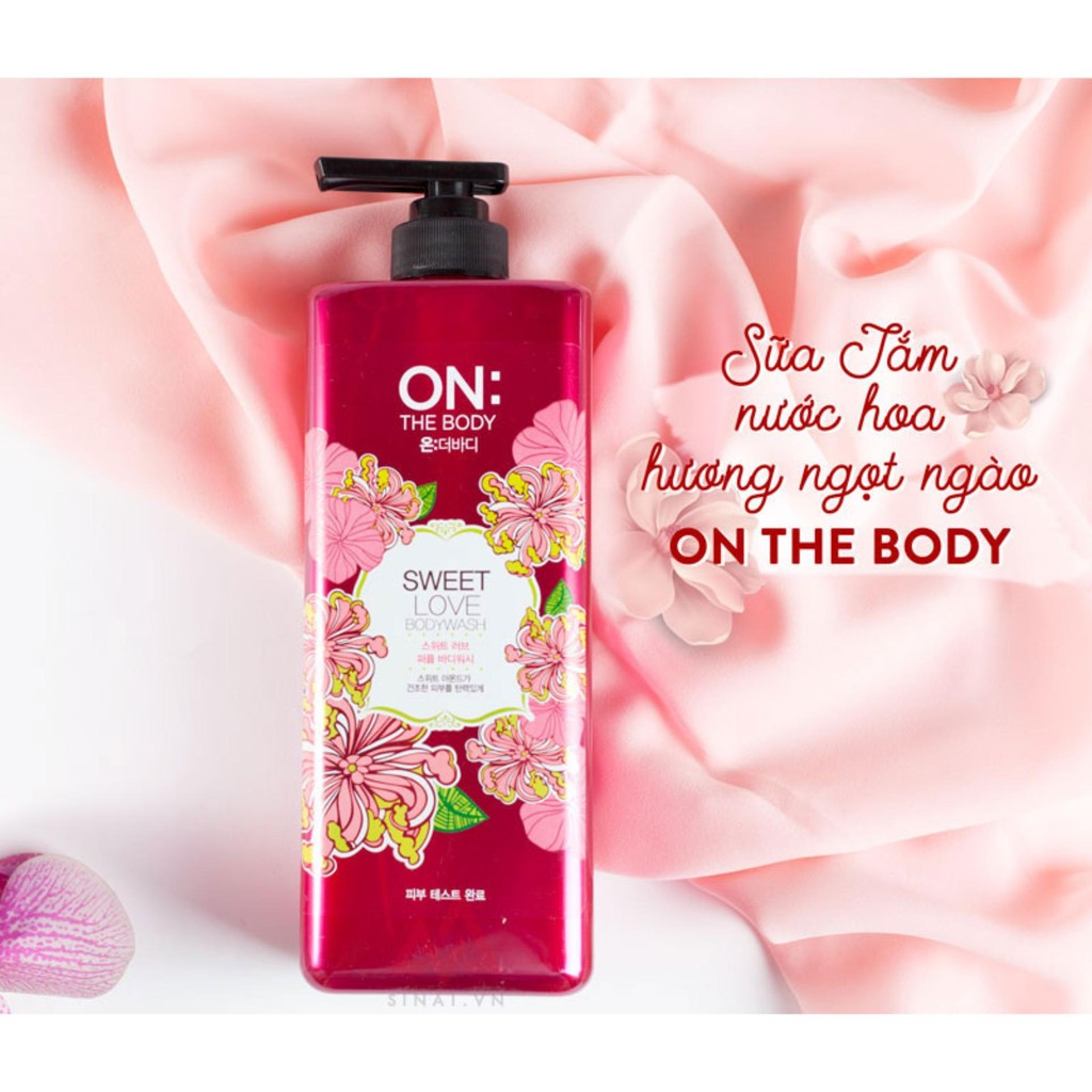 Dòng Sữa Tắm Dưỡng Ẩm Hương Nước Hoa Tự nhiên On The Body Natural Perfum (Chai 500ml)