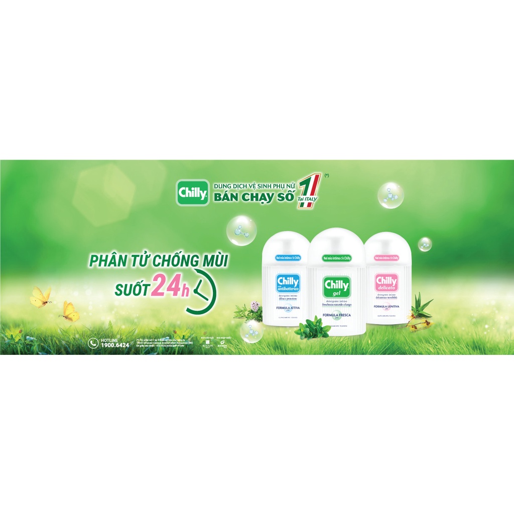 Chilly - Dung dịch vệ sinh số 1 tại Ý - Dung tích 200ml