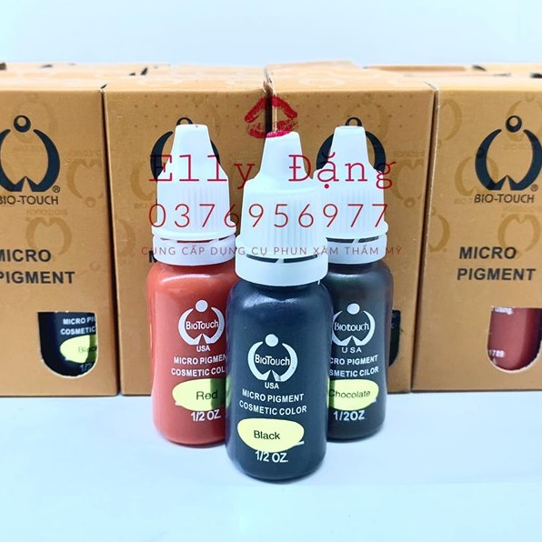 Mực tập Biotouch phun xăm tem chính hãng , mực học phun xăm trên da giả thẩm mỹ