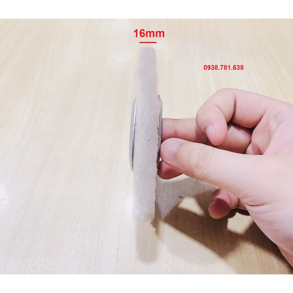 Bánh Cước Nylong Trắng 100X16X16