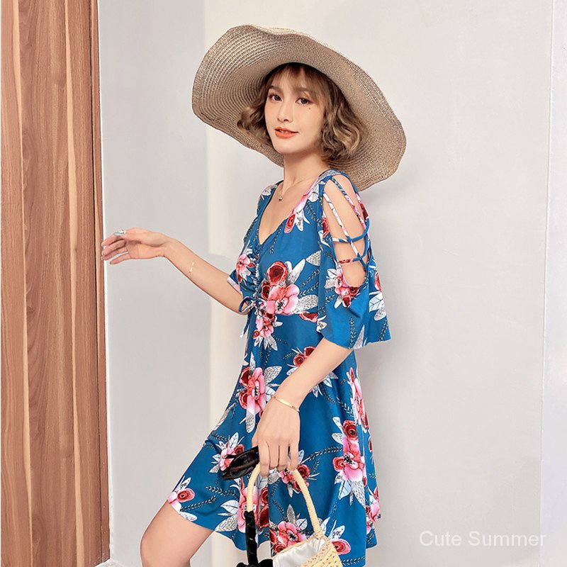 Bộ Đồ Bơi Mỏng Che Bụng Plus Size In Họa Tiết Gợi Cảm Cho Nữ | BigBuy360 - bigbuy360.vn