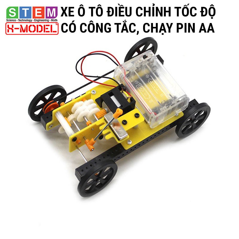 Đồ chơi, thông minh sáng tạo STEM Xe ô tô 4 bánh điều chỉnh động cơ bánh xe X-MODEL ST34 cho bé [Giáo dục STEM, STEAM]