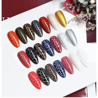 Set 9 màu sơn gel as vỏ đen mã cr - mã sơn nứt