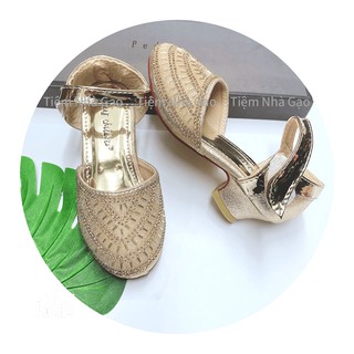 [HOT HOT] Dép sandal cao gót phong cách công chúa cho bé gái
