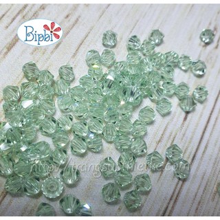 100 viên pha lê Tiệp xanh lá non