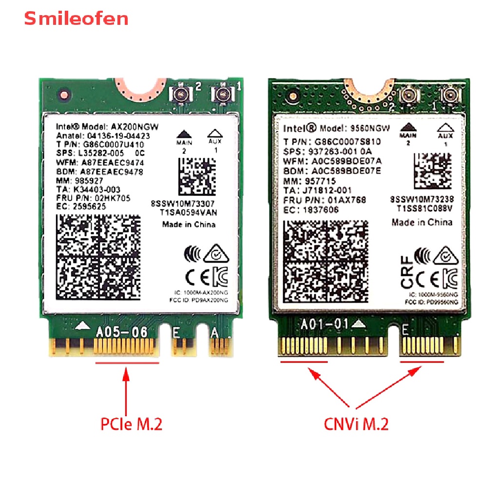 Bộ Chuyển Đổi PCI-E (Smileofen) M.2 NGFF Sang Mini PCI-E (PCIe + USB) Cho Wifi Bluetooth Không Dây Wlan Mới