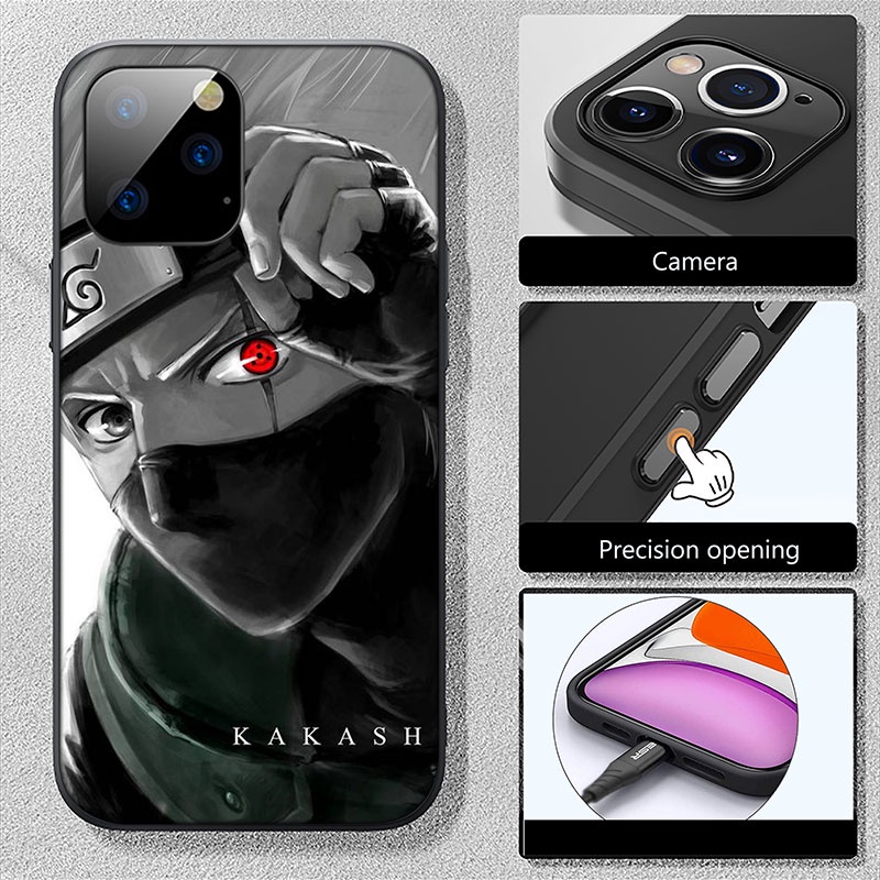 Ốp Điện Thoại Họa Tiết Naruto Cho iPhone 13 12 Pro Max Mini XS Max X AE40