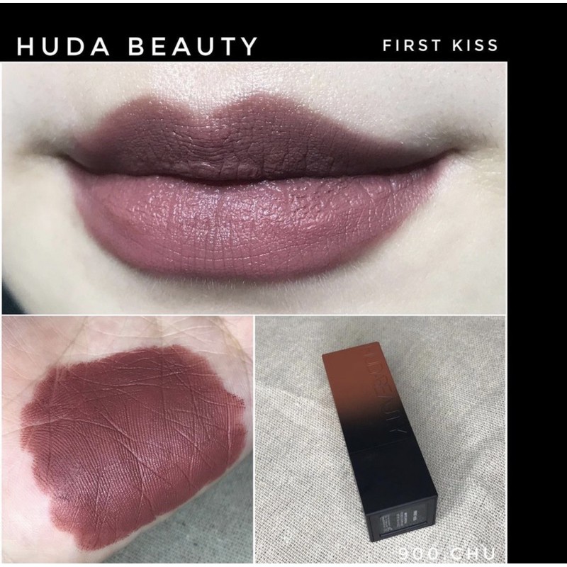 Son lì Huda Beauty Power Matte Lipstick màu First Kiss Fullsize