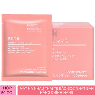 CHÍNH HÃNG Mặt Nạ Nhau Thai Cuống Rốn Rwine Beauty Stem Cell Placenta Mask 40ml HÀNG SỊN CHUẨN