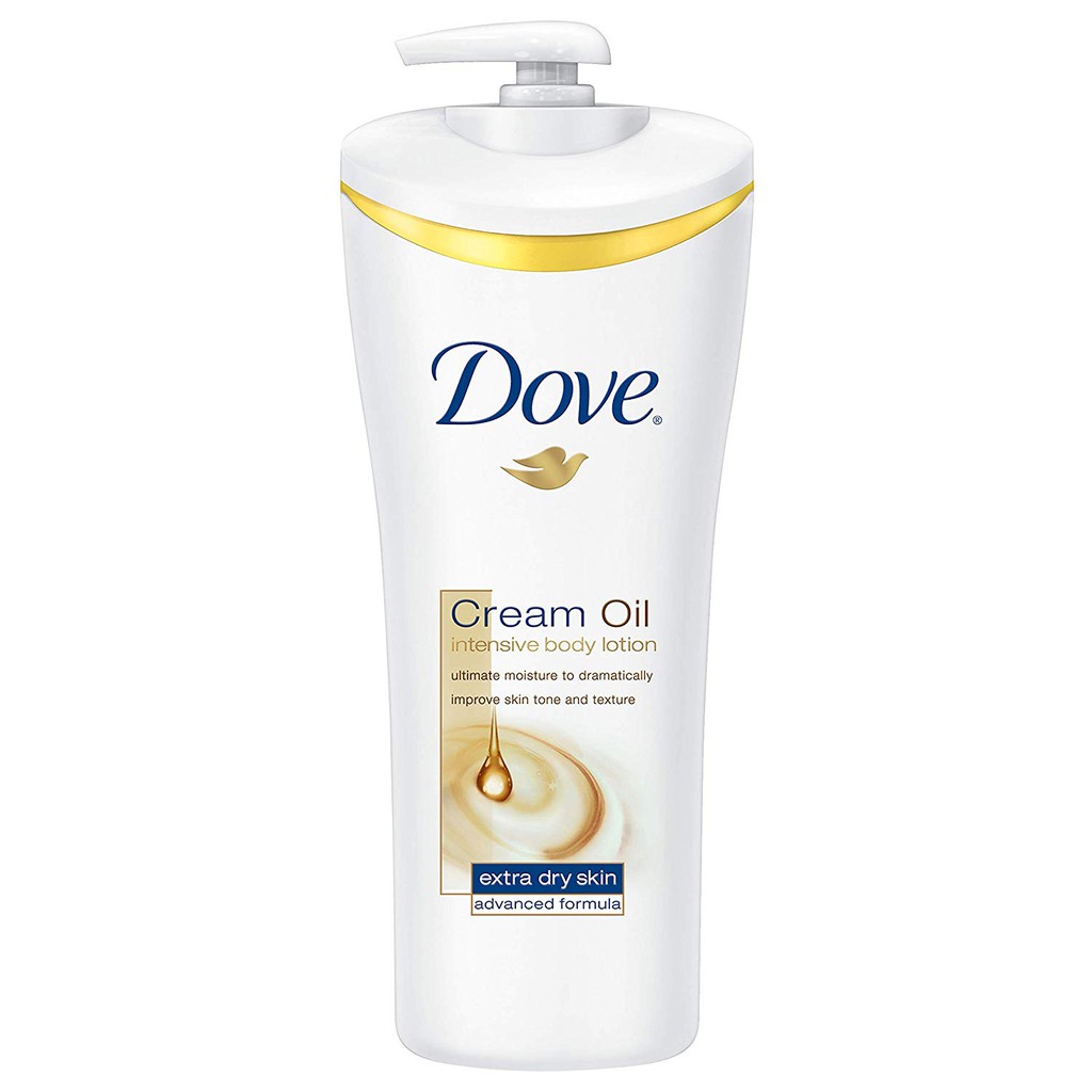 Dưỡng thể cho da khô Dove Cream Oil Intensive Body Lotion 400ml (Mỹ)