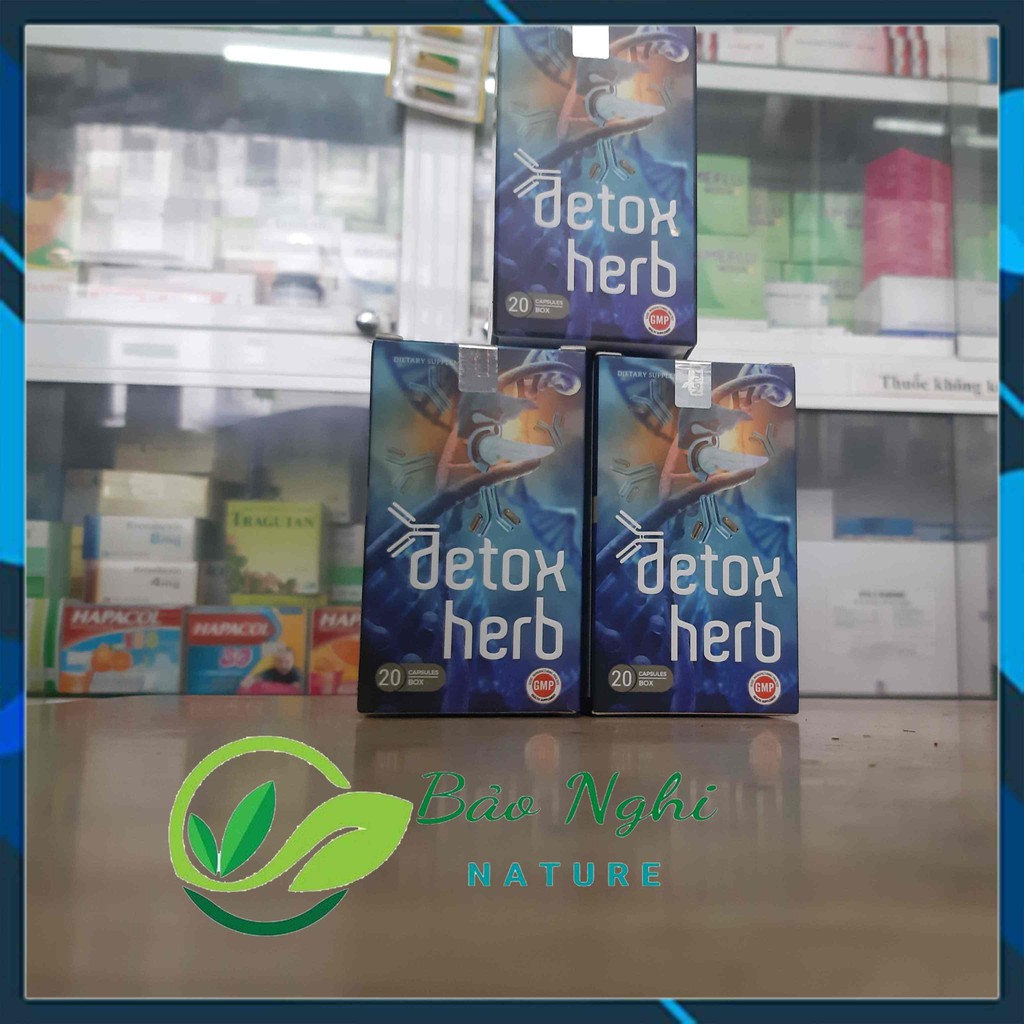 [COMBO 3 HỘP] Viên Uống DETOXHERB - Diệt Ký Sinh Trùng - Nâng Cao Đề Kháng - Chính Hãng Hộp 20 Viên | BigBuy360 - bigbuy360.vn