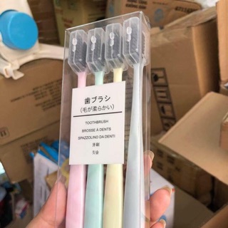 SET 4 BÀN CHẢI ĐÁNH RĂNG MUJI XUẤT NHẬT (sẵn sll)
