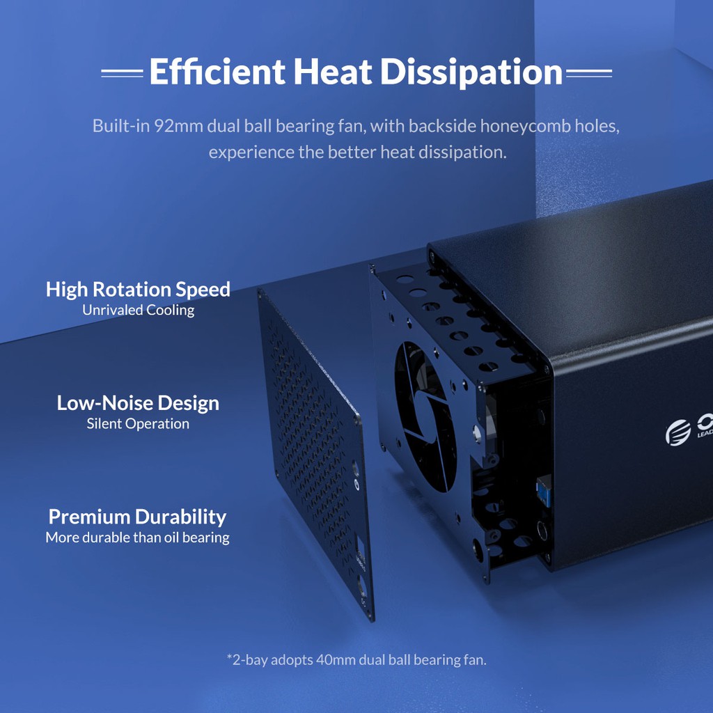 Orico Hộp Ổ Cứng Ngoài 5 bay 3.5 inch type-c / usb3.0 hdd 5gbps 80tb hdd usb3.1 78w