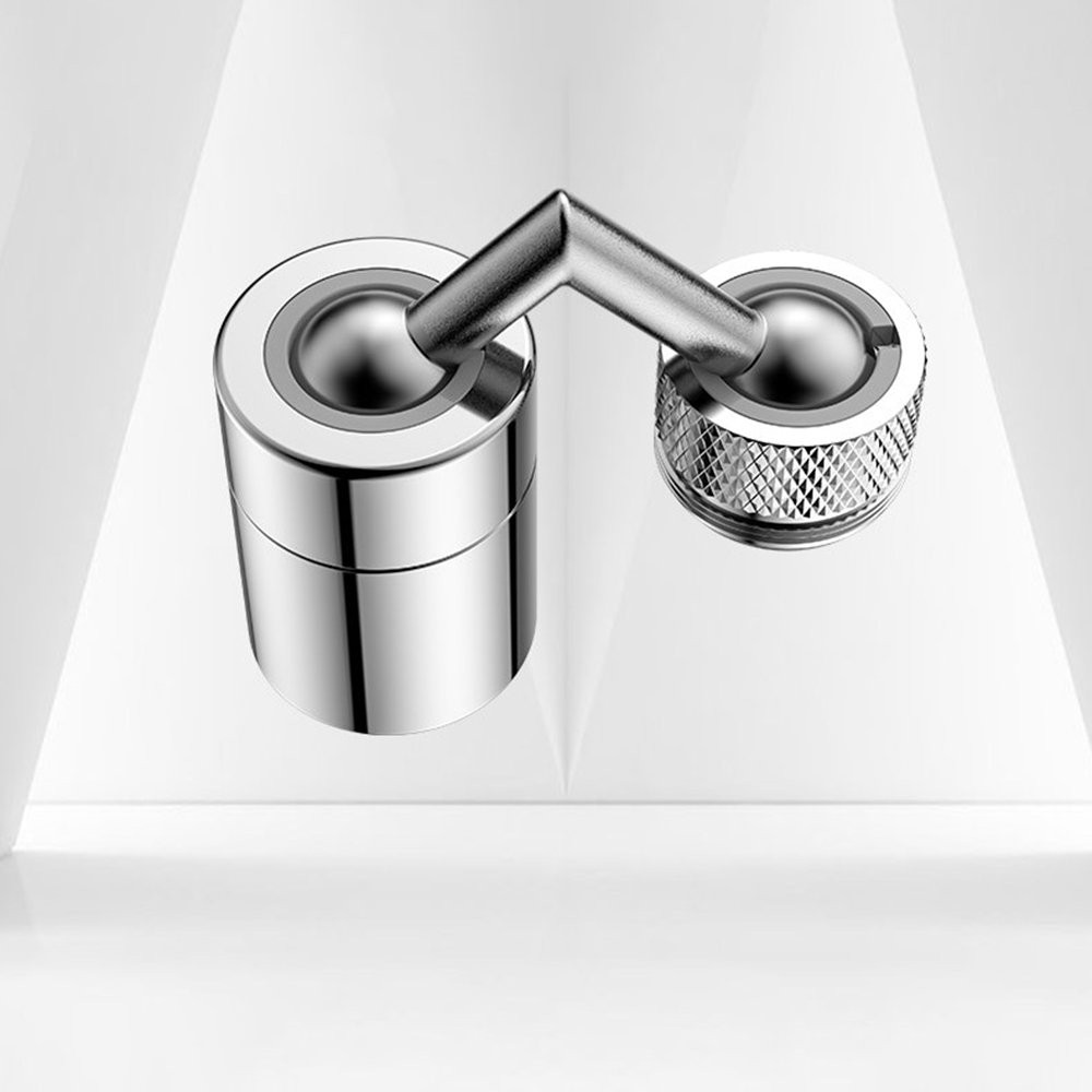Đầu vòi nước tăng áp xoay 720 độ, chất liệu Inox cao cấp không gỉ, gắn vòi nước chậu rửa tiện lợi
