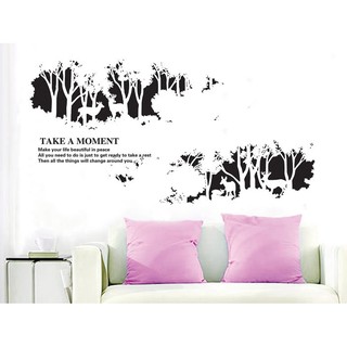 Tranh DECAL rừng đêm