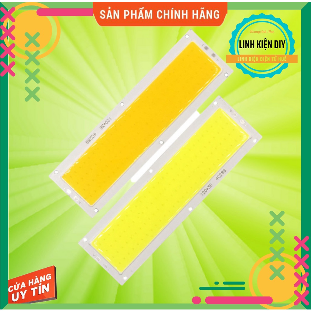 Đèn Led 12V Siêu Sáng 120X36Mm 20W Đèn Led Cob Chống Nước