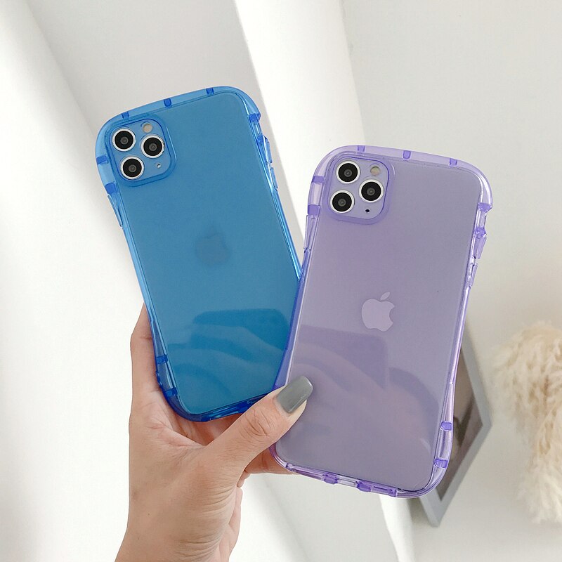 Ốp Điện Thoại Tpu Dẻo Trong Suốt Dạ Quang Lấp Lánh Cho Iphone 11 Pro Max Xr Xs X 8 7 Plus