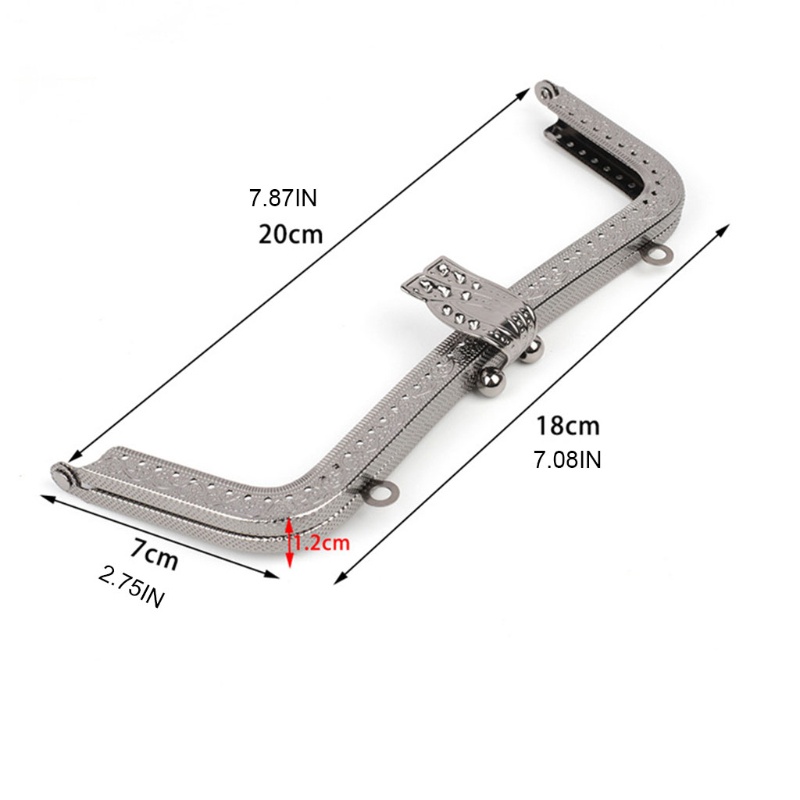 Khung Kim Loại Có Khóa Hình Nụ Hôn Dùng Để Làm Túi Xách / Ví Cầm Tay DIY