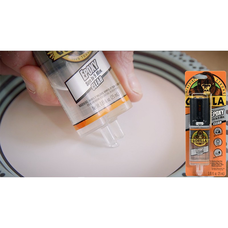 Keo Epoxy Trong Suốt Đa Năng Kết Dính Mọi Vật Liệu, Keo Gorilla Epoxy 25ml