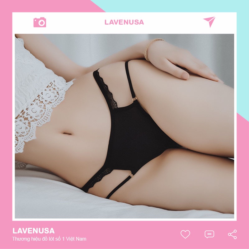 Quần lót nữ ren lụa cao cấp cạp thấp sexy gợi cảm quyến rũ LAVENUSA QL46