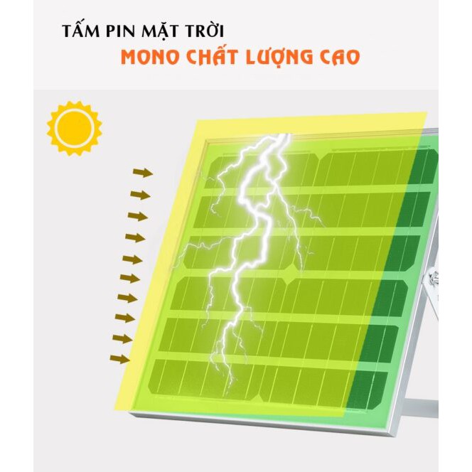 Đèn Led Pha Năng Lượng Mặt Trời VK600C 100W VIỆT SKY SOLAR [ HÀNG CHÍNH HÃNG ] Chống nước IP65 - Bảo hành 3 năm
