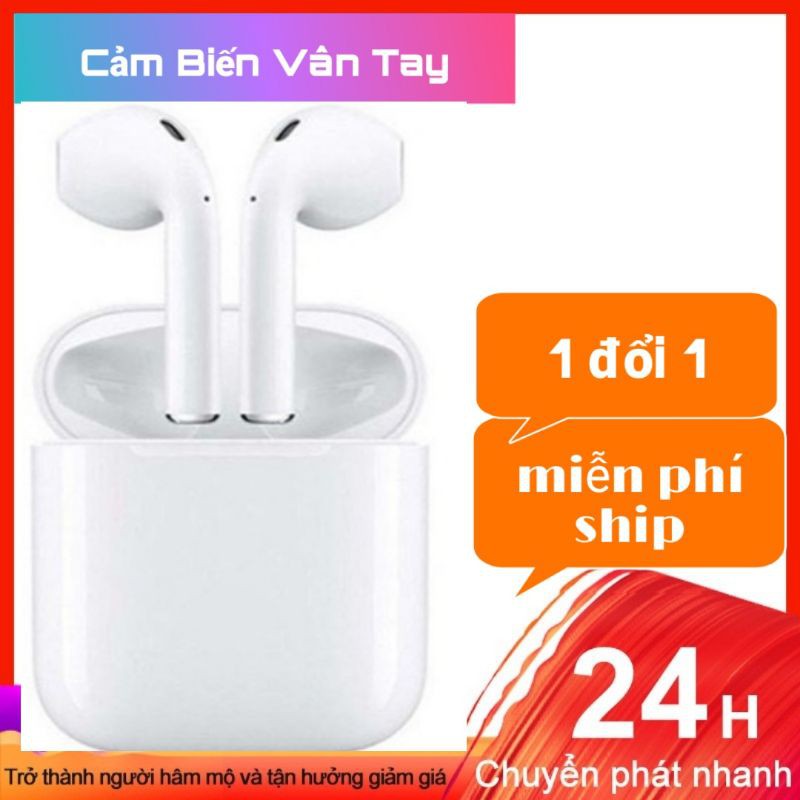 [CHÍNH HÃNG] Tai Nghe Bluetooth i12 ,Công Nghệ 5.0,Bass tress nghe cực đỉnh tặng kính râm thời trang