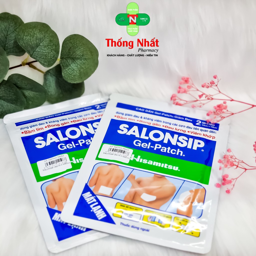 Salonship Miếng Dán Lạnh Giảm Đau Hisamitsu Bịch 2 Miếng Salon Ship