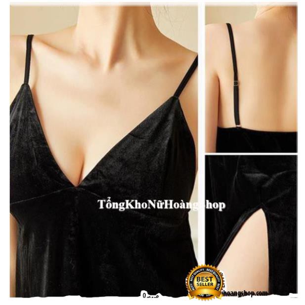 [Chuẩn Dáng - Vải Mềm Mịn]🌹CỰC HOT 🌹 váy ngủ nhung đẹp -đầm ngủ gợi cảm cao cấp B1029 | BigBuy360 - bigbuy360.vn