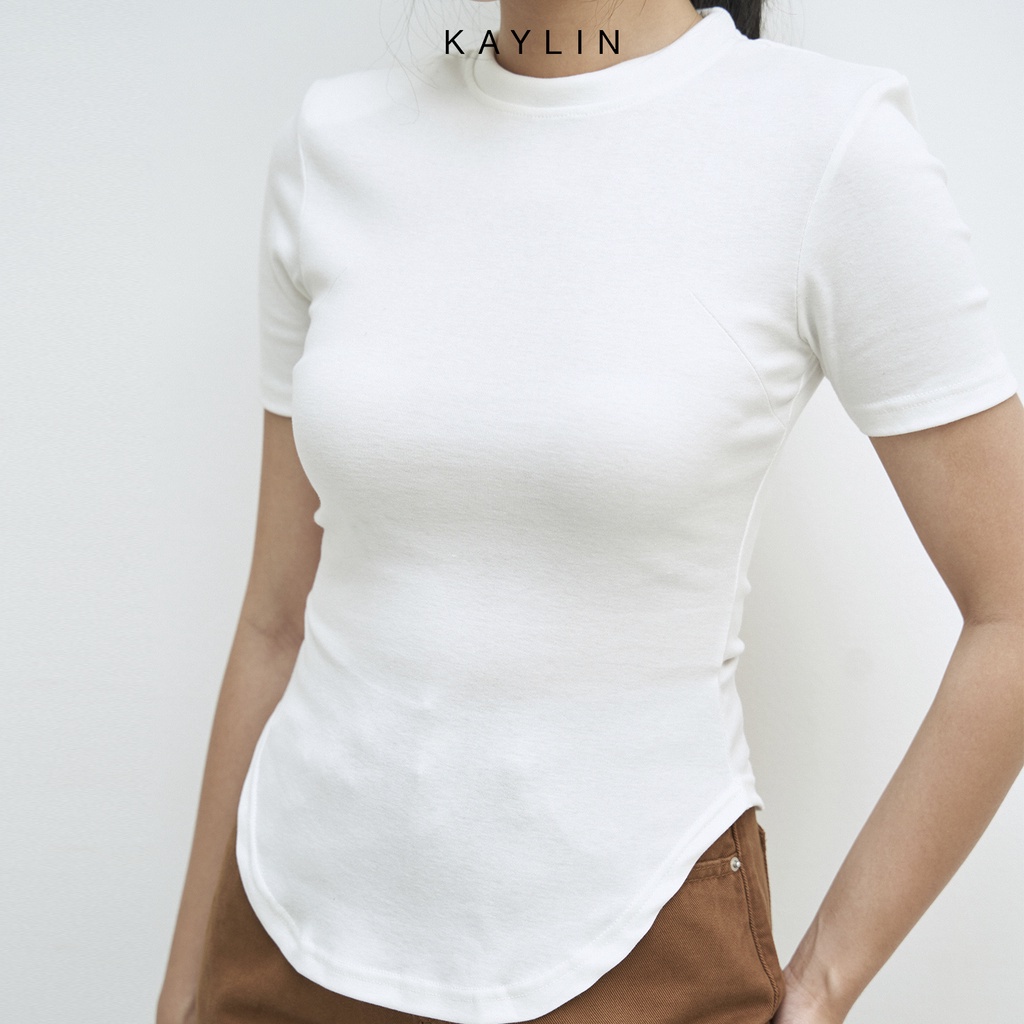 Áo Thun Form Ôm Vạt Bầu Thời Trang N1619 - KAYLIN