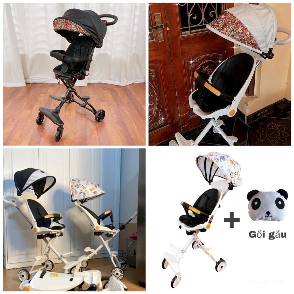 XE ĐẨY GẤP GỌN 2 CHIỀU 3 TƯ THẾ GẤP GỌN CHO BÉ M8