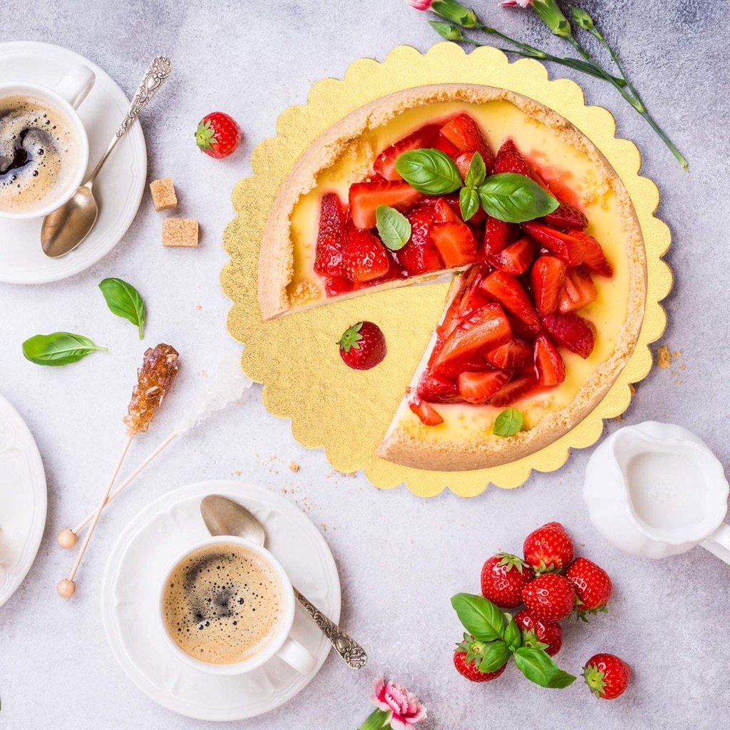 Bảng Bánh Kem Thiết Kế Tinh Tế Tiện Dụng|Đĩa Tròn Trưng Bày Bánh Cupcake Dùng Một Lần Tiện Dụng