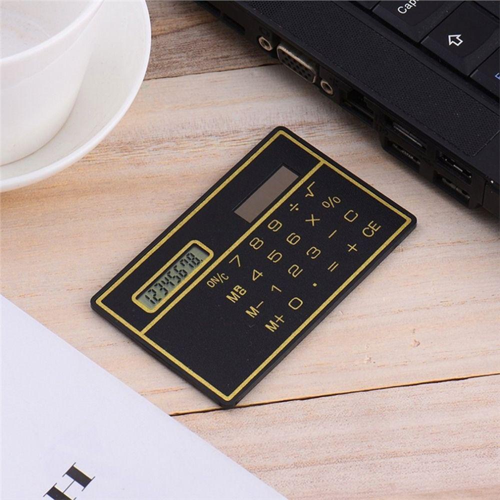 Máy Tính Năng Lượng Mặt Trời 8 Chữ Số Mini Siêu Mỏng