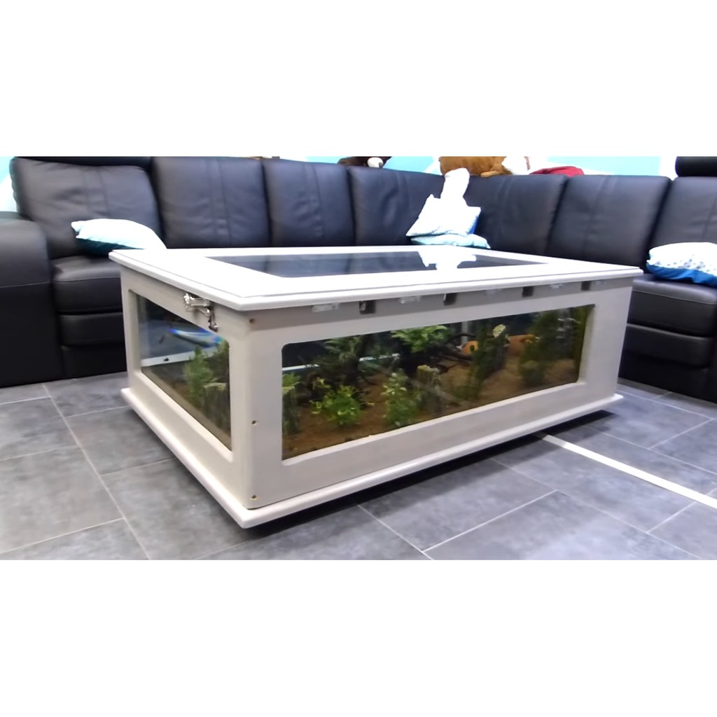 HCM - bàn trà bàn sofa kiêm hồ cá siêu đẹp giá tại xưởng