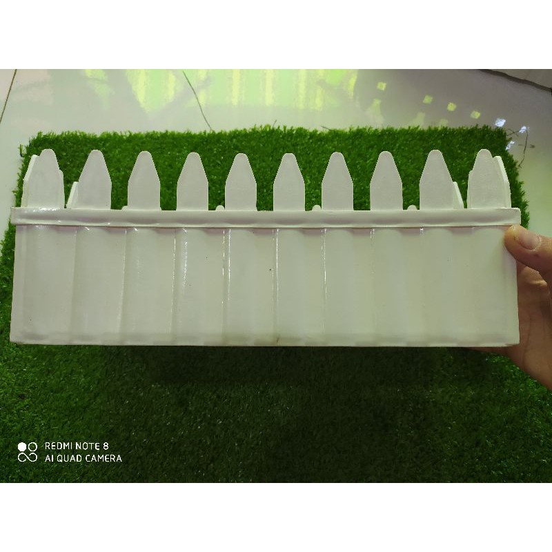 Chậu hàng rào - chất nhựa trắng bền màu - 4 kích thước- hàng VN.