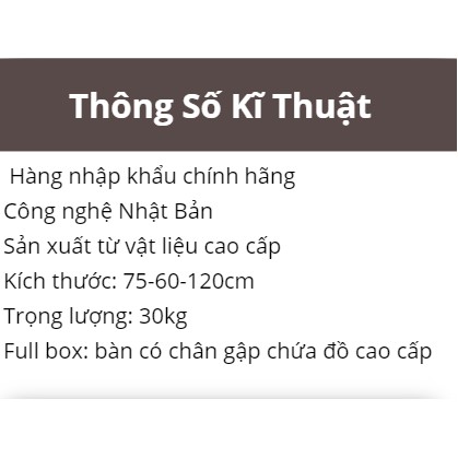 Bàn học, làm việc chân gấp PUCA chính hãng, chất liệu gỗ cao cấp, chân gập tiện lợi 120cm*60cm* cao 75cm